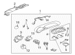 Ford Excursion Dome Light Diagram - F75Z-13761-AB