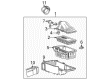 Ford F-350 Super Duty Air Intake Coupling Diagram - XC3Z-9B659-AA