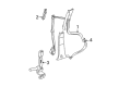2003 Lincoln Aviator Seat Belt Diagram - 3C5Z-78611B68-AAB