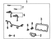 Mercury Mystique Bumper Reflector Diagram - F8RZ-13A565-BA