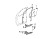 Ford Excursion Window Run Diagram - CC3Z-2521596-B