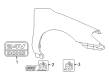 Mercury Sable Emblem Diagram - F6RZ-16098-KA