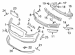 Lincoln Nautilus Bumper Diagram - KA1Z-17E811-ACPTM