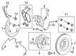 Lincoln Brake Caliper Bracket Diagram - DG1Z-2B292-C