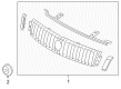 Mercury Montego Grille Diagram - 5T5Z-8200-AAA
