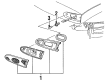 Mercury Bumper Reflector Diagram - F7DZ13A565AA