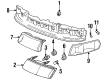 Mercury Sable Instrument Panel Light Bulb Diagram - F54Y-13466-A