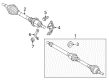 Ford CV Joint Diagram - BV6Z-3B436-C
