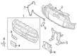 2022 Ford E-Transit Grille Diagram - NK4Z-17B968-BD