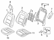 Ford Seat Cushion Diagram - LJ6Z-7864811-F