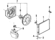 Mercury Tracer Engine Cooling Fan Diagram - F5CZ-8C607-C