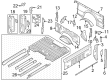2023 Ford F-250 Super Duty Rear Crossmember Diagram - PC3Z-99108A08-A