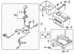 Ford Flex Battery Tray Diagram - AG1Z-10732-D