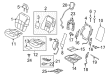 2007 Lincoln MKX Seat Cushion Diagram - 7A1Z-7864811-C