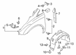 2020 Ford Transit Connect Fender Diagram - KT1Z16005A