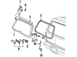 Mercury Mountaineer Weather Strip Diagram - F1TZ-7842084-B