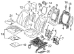 Lincoln Seat Cushion Diagram - KJ7Z-78632A22-C