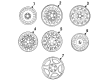 1998 Mercury Sable Spare Wheel Diagram - F6DZ-1007-FA