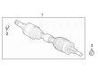 Ford F-150 Lightning Axle Shaft Diagram - NL3Z-4K139-A