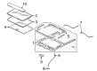 Lincoln Sunroof Diagram - 3W4Z-54500A18-AA