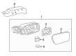 Lincoln Car Mirror Diagram - BE5Z-17K707-C