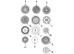 Lincoln Lug Nuts Diagram - 6W7Z-1012-AA