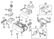 2012 Ford F-150 Center Console Base Diagram - 9L3Z-15045A76-BA