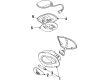 Ford Excursion Dome Light Diagram - F85Z-13A702-AAC