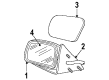 Mercury Car Mirror Diagram - F6AZ-17682-BA