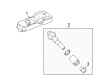 Ford Focus TPMS Sensor Diagram - EB3Z-1A189-A