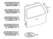 1998 Ford Taurus Emblem Diagram - XL1Z-7442528-AA