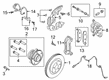 2022 Ford Police Interceptor Utility Brake Caliper Bracket Diagram - L1MZ-2C396-K