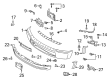 Ford F-350 Super Duty Bumper Diagram - LC3Z-17757-FAPTM