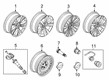 Ford Explorer Wheel Cover Diagram - LB5Z-1130-B