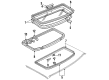 Mercury Capri Weather Strip Diagram - D9ZZ6651346A