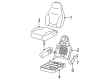 Ford F-150 Heritage Seat Cover Diagram - 3L3Z-1562901-CAB