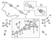 Lincoln MKX Axle Support Bushings Diagram - 7E5Z-4B424-D