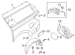 Lincoln Fuel Door Diagram - JL1Z-78405A26-B