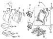 Ford Mustang Seat Cover Diagram - JR3Z-6364416-BE