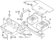 Ford F-250 Super Duty Battery Tray Diagram - PC3Z-10732-AA
