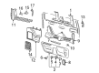 Ford E-150 Econoline Cup Holder Diagram - F2UZ-1613560-A