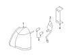 Lincoln Town Car Back Up Light Diagram - 6W1Z-13405-AA