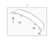 2012 Ford Mustang Spoiler Diagram - AR3Z-6344210-CA
