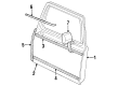 Ford Bronco II Car Mirror Diagram - E3TZ17682C