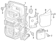 2023 Ford Bronco Parking Assist Distance Sensor Diagram - N2DZ-14C689-A