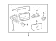 2010 Lincoln Navigator Car Mirror Diagram - 7L1Z-17K707-G