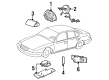Lincoln Continental Air Bag Diagram - F8OZ-54044A74-DAA