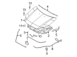 2008 Ford Fusion Hood Diagram - 6E5Z-16612-AA