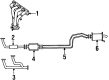 Ford Probe Catalytic Converter Diagram - F32Z-5E212-A