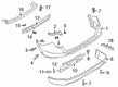 Ford Police Interceptor Utility Bumper Diagram - LB5Z-17810-BAPTM